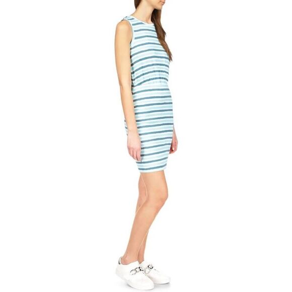 Michael Kors Teal Ikat Sleeveless Mini Dress - Picture 3 of 12